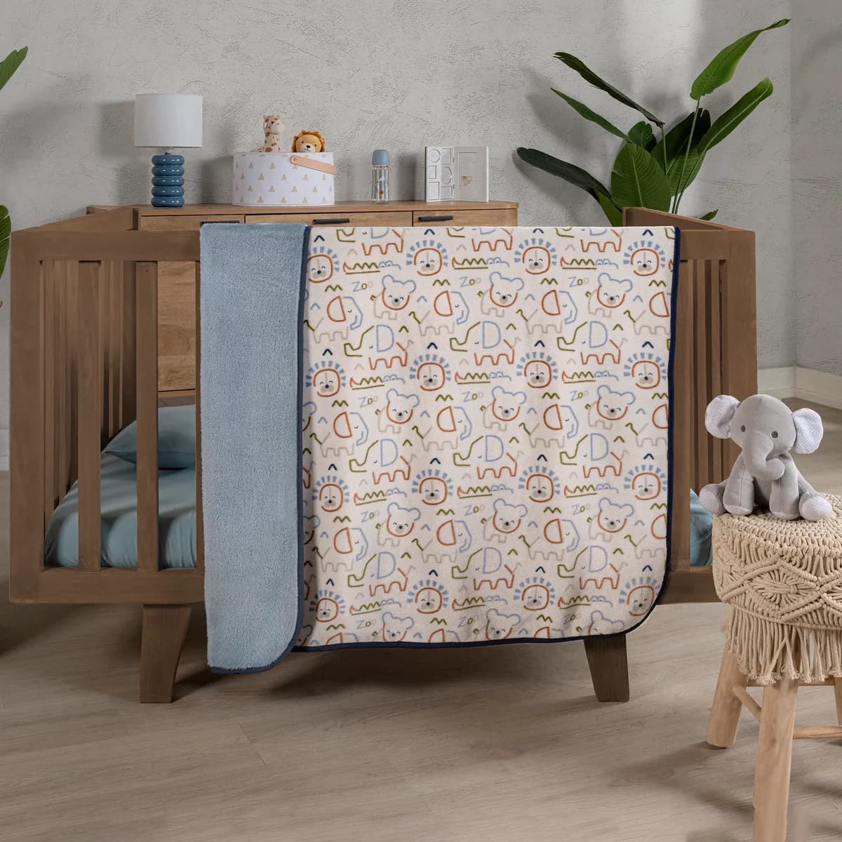 Cobertor Baby Siberia MINI ZOO PREMIUM textura de borrego 2