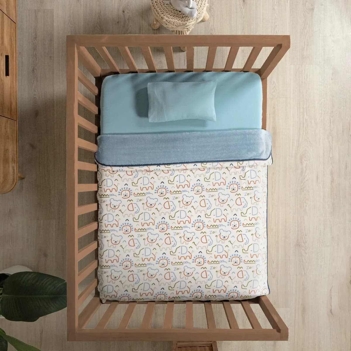 Cobertor Baby Siberia MINI ZOO PREMIUM textura de borrego 3