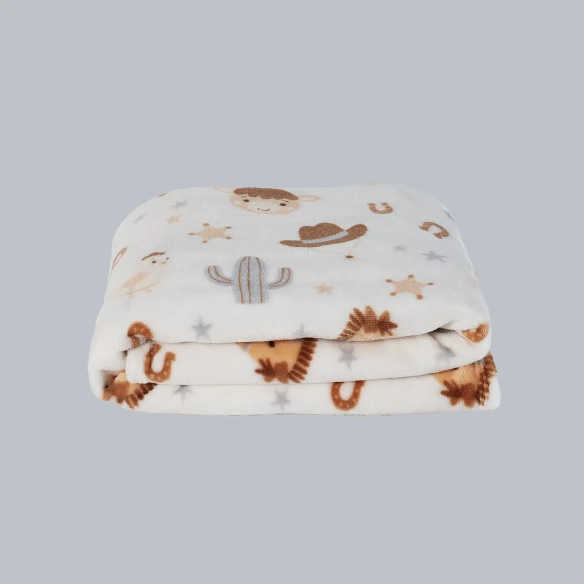 Cobertor Baby Ligero LITTLE COWBOYS, tamaño CUNA, textura super suave 4