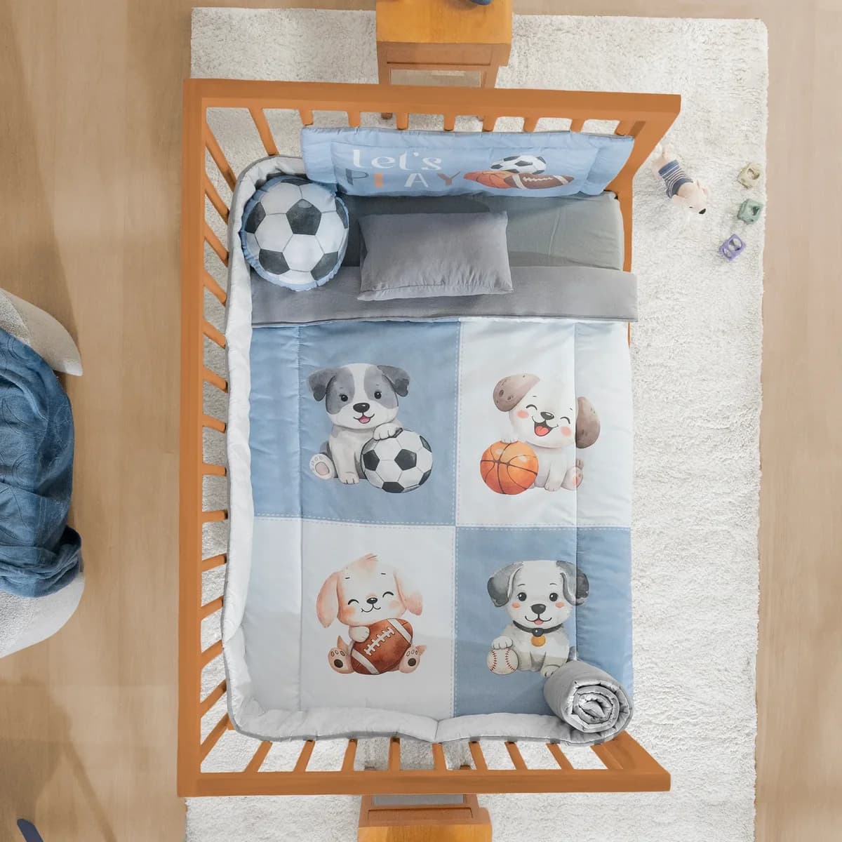 Juego de Cuna Baby PELOTAS, incluye 6 piezas, para CUNA 2