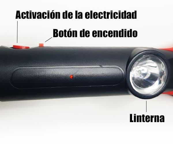 Raqueta Eléctrica Matazancudos con linterna, recargable 2