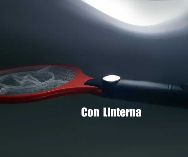 Raqueta Eléctrica Matazancudos con linterna, recargable 4