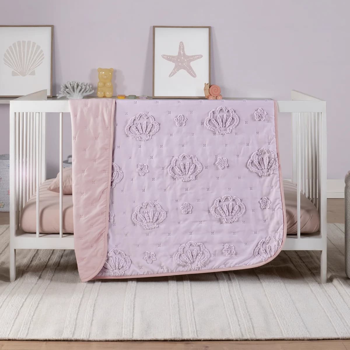 Juego de Cuna Baby CONCHITAS, incluye 6 piezas