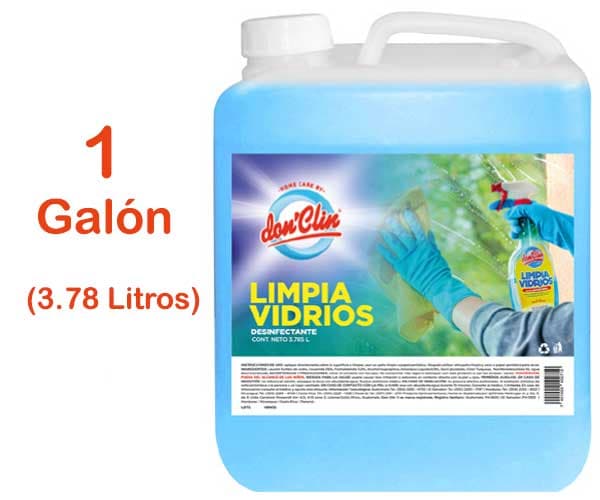 Desinfectantes antibacterial Don´Clin Limpia Vidrios GENERAL CARE, mata el 99.9% de gérmenes, moho y bacterias