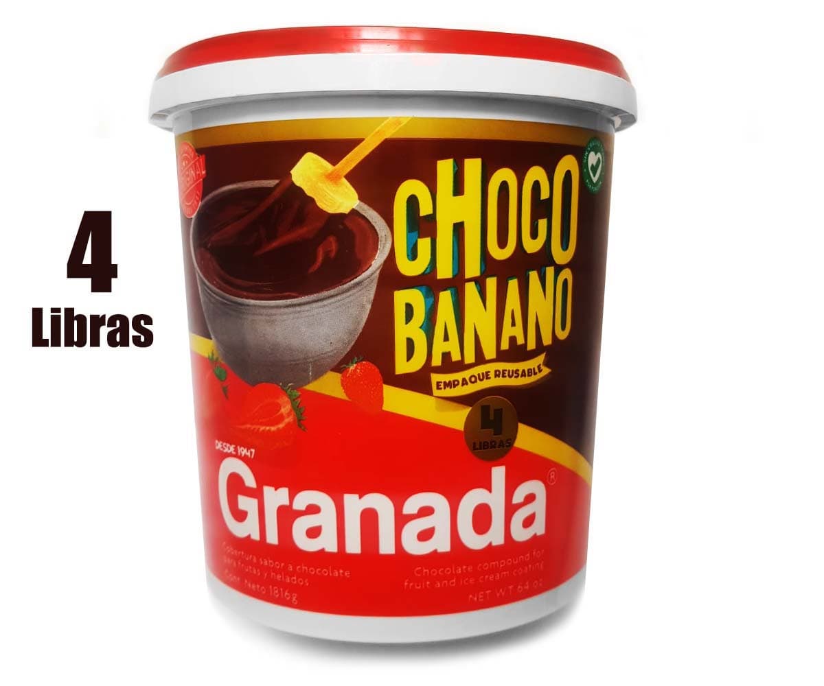 Bote de Chocolate para choco bananos, 4 Libras